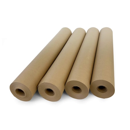 Idl Packaging Recycled Kraft Paper, 18"x180 Ft., 30 lb. Basis Weight, PK4 P-1830-4